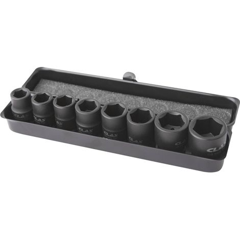 Coffret 8 douilles choc 10-19mm 3/8" DIN ISO 2725-3 Cr-Mo - OS 3300 - CLAS Equipements (1/2)