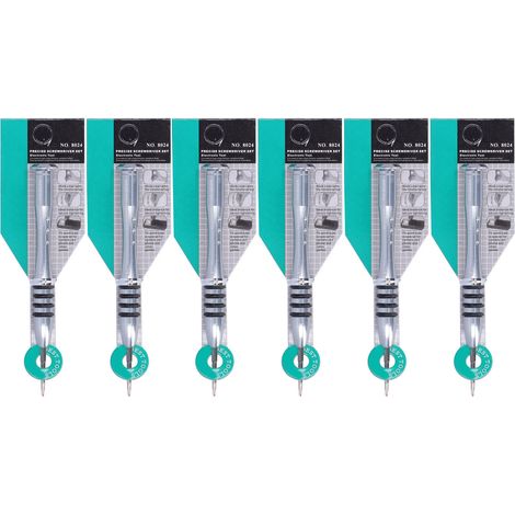 Lot de 6 tournevis cruciformes en acier chrome-vanadium, outillage de réparation électronique et démontage, modèle Cross 2.0 (1/5)