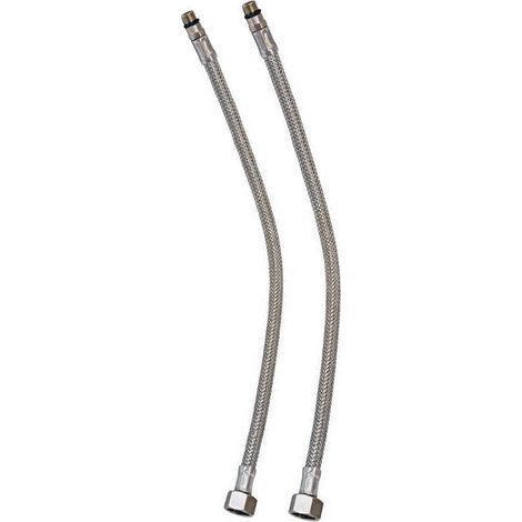 Flexschläuche / Panzerschlauch- 2er Set 3/8" auf M10x1 Gewinde