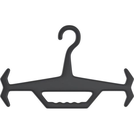 Porte-manteaux multifonctionnel robuste et résistant, supportant de lourdes charges, avec poignée ergonomique confortable – idéal pour usage intérieur et extérieur (noir) (1/5)