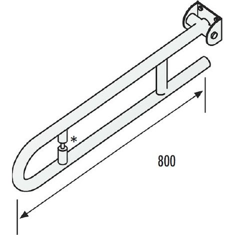 SCELTO DA DESIVERO Dsv06808 barra ribaltabile con portarotolo codice prod: DSV06808