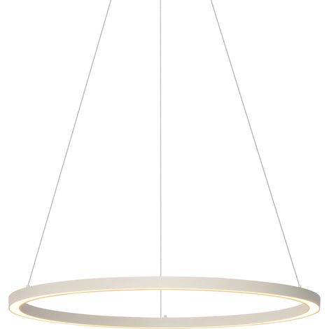 Design Hängelampe Beige 80cm inkl. LED 3-Stufen Dimmbar - Girello