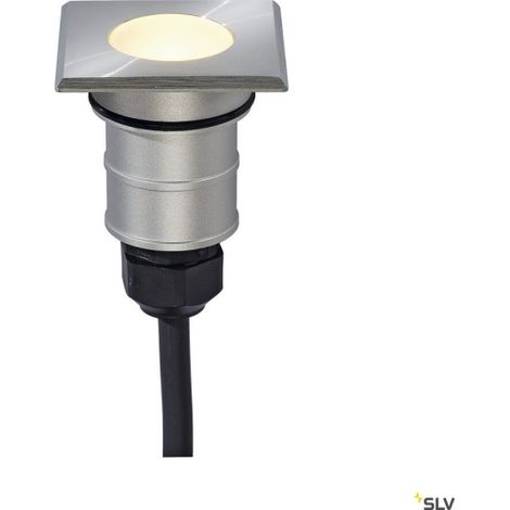 Encastrés sol extérieur LED POWER TRAIL-LITE carré inox 316 14W LED 3000K IP67 - SLV 228342