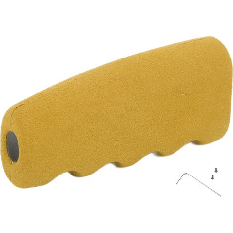 Accessoires intérieurs de voiture, housse de frein à main en daim, housse de frein à main antidérapante adaptée aux Ford Mustang 2015-2021 LHD jaune. (1/5)