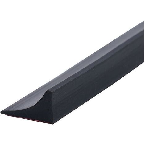 200CM Silicone Shower Barrier, Self-Adhesive Anti-Overflow Shower Threshold Barrier, Shower Water Dam, Shower Threshold Water Dam, Foldable Shower Barrier for Bathroom Floor - Black