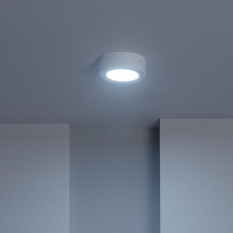 Plafoniera LED Circolare 6W Ø120 mm  6000K Bianco Freddo