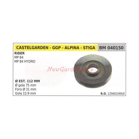 Polea para tractor cortacésped Rider MP 84 GGP 040150