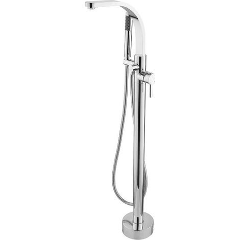 Mitigeur de baignoire îlot chrome DECCO II 100,5cm (1/4)