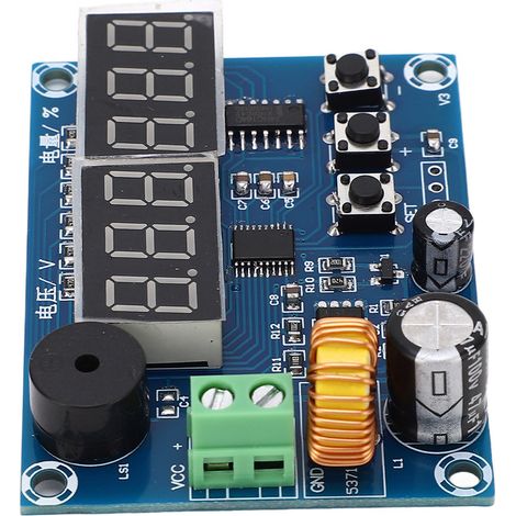 Programmierbare DC7-80V-Leistungsanzeige, Spannungsmodul mit Restprozentanzeige, digitales LED-Display für Batterie und Netzteil (1/5)
