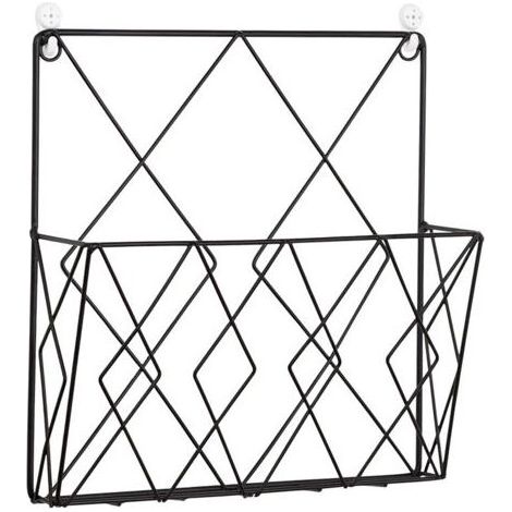 Étagère Noir Pour Magazines Organisateur De Stockage Élégant Pour Bureau Et Maison Support Pratique Pour Décoration Et Affichage (1/5)