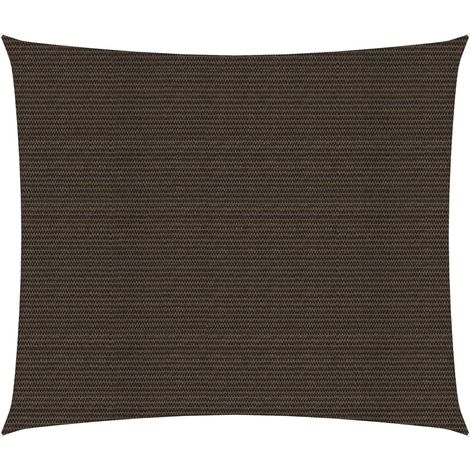 Voile d'ombrage 160 g-m² Marron 2x2,5 m PEHD (1/5)