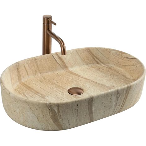 Lavabo Da Appoggio Rea Nadia 60 Beige (1/5)
