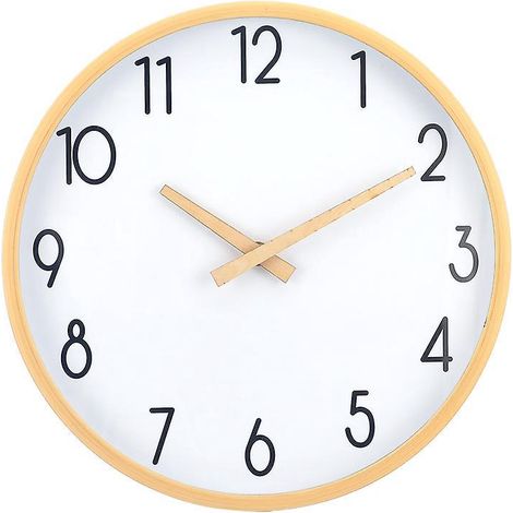 30cm-silent Imitation Bois Horloge Murale Fashion Pull Clock Living Room Household (1/4)