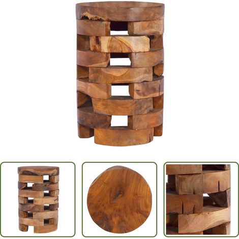 Bois de teck - Table de chevet 30x30x45 cm Bois de teck massif (1/5)