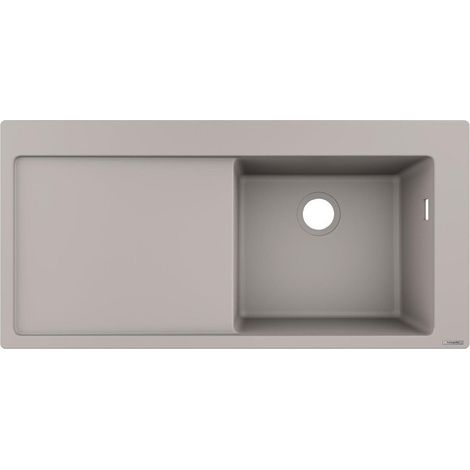 S514-F450 Evier encastré 450avec égouttoir gris béton