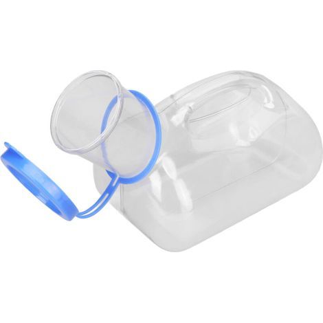 Urinoir Portable Homme 1000ML avec Couvercle Transparent pour Voyageurs et Personnes Âgées