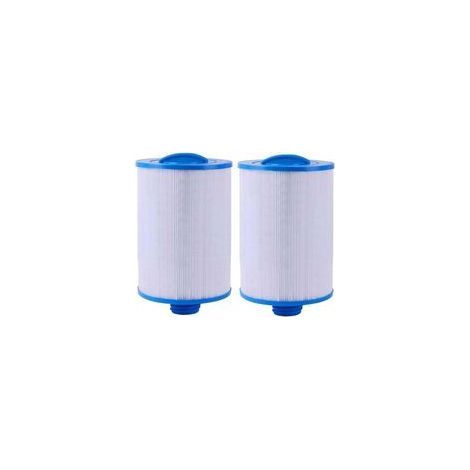 Lot de 2 cartouches de filtre pour jacuzzi – Diamètre 150 mm – Hauteur 241 mm – Surface filtrante 45 m² – Compatible avec Unicel, Pleatco, Waterway - FC-0359 (1/4)