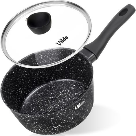 Granit-Kochtopf mit Deckel zum Kochen und Schmoren, 16 cm, 1,1 l (1/5)