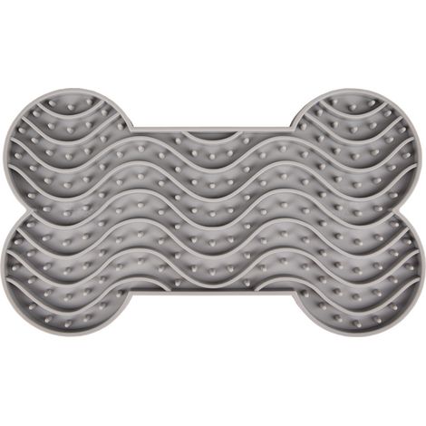 Tapis à lécher YUMMEE  couleur gris taille L 29.8 cm pour chien. - animallparadise
