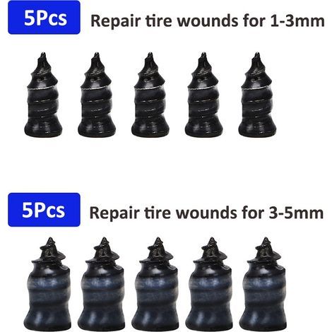 10pcs (Large + Small) Vacuum Tire Repair Nails Quick Patch Bike Tire Glue Mushroom Nails Lossless Nails