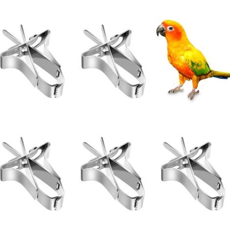 BUNTHAUS Porte Nourriture pour Oiseaux 5 Pcs Pince de Nourriture pour Petits Animaux et Cage Mangeoire à Fruits pour Cage à Oiseaux (1/5)