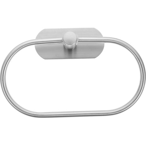 Anneau Porte-Serviette Mural Salle de Bain Design Contemporain Support Serviette Pratique et Gain de Place Accessoire Salle de Bain Moderne (1/5)