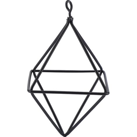 Geometric Air Pants Holder Fashionable Flowers Bromeliads Hanging Rack Home Decor Black