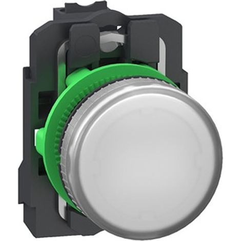 Spia luminosa LED Ø22 bianco 24V Push In - XB5AVB15
