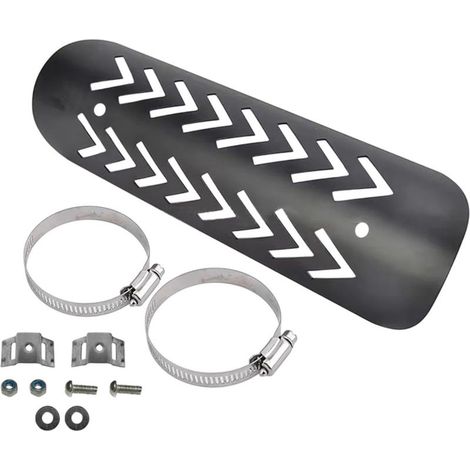 Housse Isolante Thermique pour Pot d'Échappement Moto, Protection Chaleur Universelle pour Tuyau, Accessoire de Modification et Voyage, Compatible Voiture et Moto (1/5)