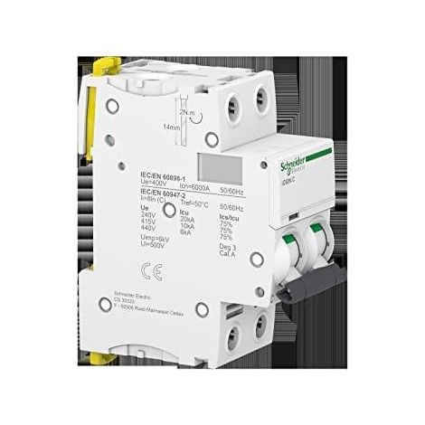 Schneider Electric ACTI9 iC60N Sicherungsautomat weiß DIN-Schiene