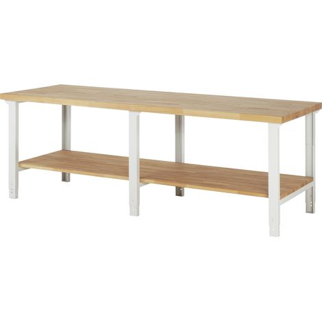 Rau Werkbank höhenverstellbar 7000-7, B2500xT900xH790-1140mm (1/4)