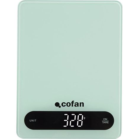 Báscula de cocina digital 10 kg color menta (1/4)
