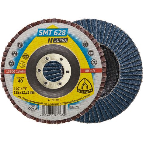 Fächerscheibe SMT 628 Supra D.115mm K.80 fl.INOX ZK KLINGSPOR (1/3)