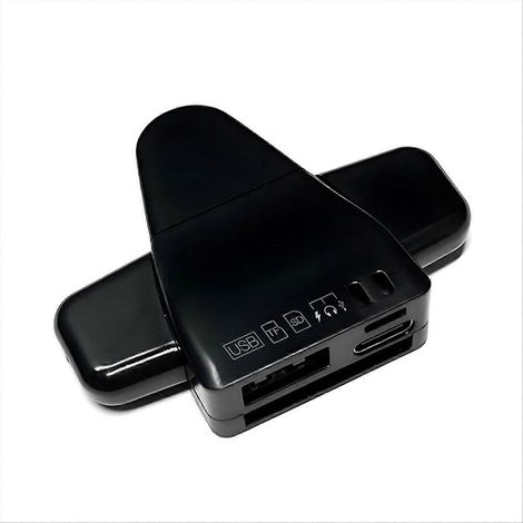 Universeller Multifunktions-Kartenleser für Telefon und Computer, schwarzer Adapter (1/5)