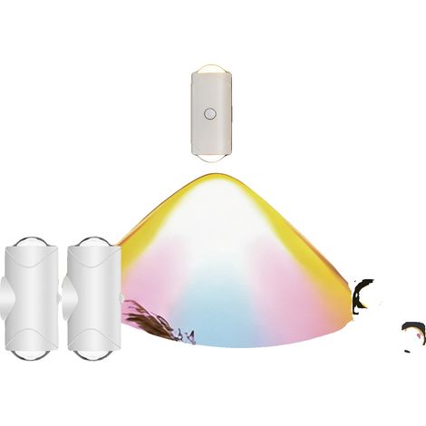 Luz nocturna recargable con sensor de movimiento, color blanco - 2 unidades (1/2)