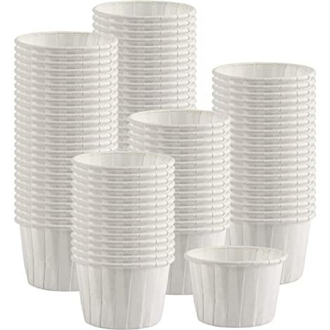 Lot de 300 gobelets jetables en papier pour ketchup, sacrament, condiments ou médicaments (1/5)
