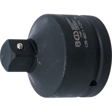 BGS  Adaptador  de  impacto  cuadrado  interior  38  mm  (1-1/2")  -  cuadrado  exterior  25  mm  (1")  -  7468 (1/4)
