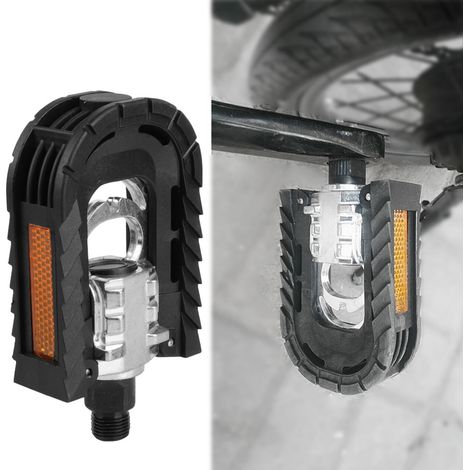 Paire de Pédales de Vélo Pliantes en Alliage d'Aluminium pour VTT et Cyclisme Urbain (1/5)