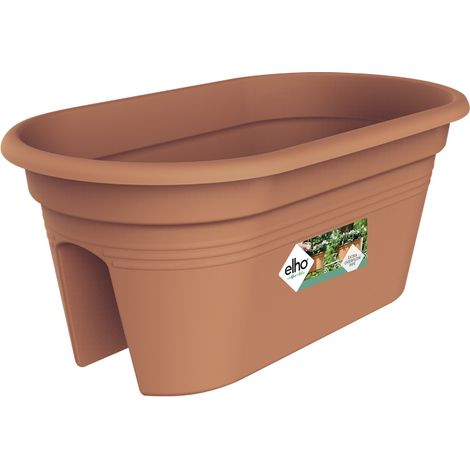 Elho Green Basics Flower Bridge 55 - Marron - L 55 x B 28.5 x H 23 cm - Balconextérieur - 100% recyclé
