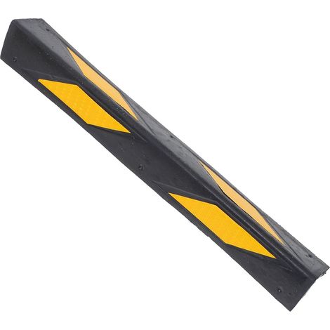 Protections d'angle en caoutchouc jaune et noir 600 x 100 10 mm pour g (1/5)