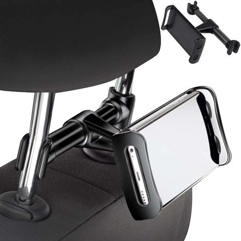 Support Tablette Voiture appuie Tete,Fixation Tablette Voiture,Support Lecteur DVD Voiture,360 Degrés Rotation,Universel Support pour Smartphones/tablettes (1/5)