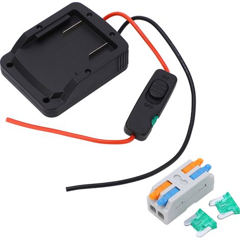 Adaptateur de batterie, Protection contre les surintensités, convertisseur au Lithium avec fusible pour Metabo 18V 625367000 625368000