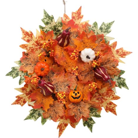 Guirlande Pendante - Feuilles D'érable En Mousse - Décoration Halloween - 40 cm - 1 Pièce (1/5)