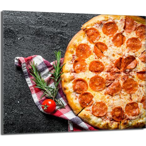 Piastra protettiva in vetro per fornello 60x52 Pizza (1/5)