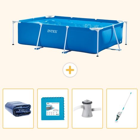 Intex Piscine Tubulaire Rectangulaire - 260x160x65 cm - 5-pièces S145 (1/5)