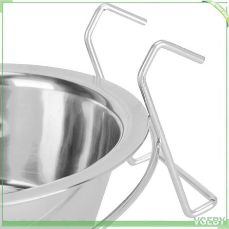 Bol pour animaux de compagnie - FAFEICY - Ing Pet Bowl - Acier inoxydable - 600 ml - Support fixe suspendable (1/5)