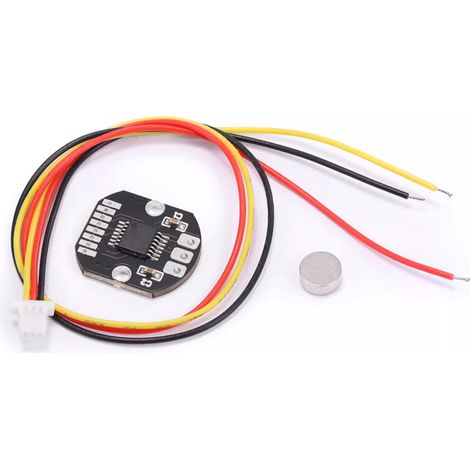 AS5048A Encodeur magnétique Module de capteur de mesure d'angle par induction magnétique haute précision 14 bits avec aimant. (1/3)