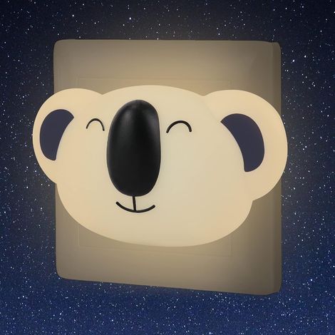 Veilleuse Bébé Automatique sur Prise Électrique, Koala Capteur Crépusculaire, Lumière Chambre d’enfant, Couloirs, Toilettes, Éclairage de Chevet (1/5)