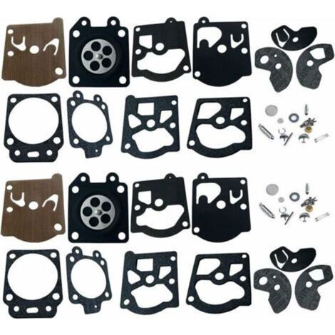 2 Packs Carbu Kit de Réparation, Membrane et Joints Pour Carburateur Walbro K10-WAT WA & WT Séries Stihl 028 FS40 FS44 FS85 Dolmar 103 105 108 111 Husqvarna Poulan McCulloch Partner Echo etc. (1/4)