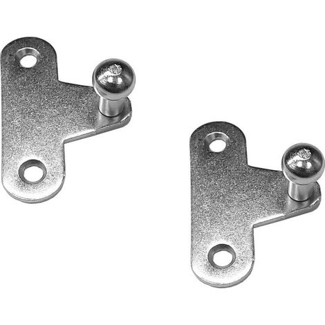 rótulas para resorte de gas de muebles, soporte de brújula, conector pivotante, metal niquelado, fijación rápida, puerta plegable, armario de cocina (1/5)